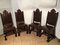 Baroque Leather Chairs, Set of 4 1