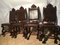 Baroque Leather Chairs, Set of 4 9