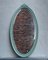 Scandinavian Green Pine Oval Wall Mirror, 1940s, Image 2