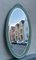 Scandinavian Green Pine Oval Wall Mirror, 1940s, Image 3