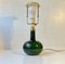 Vintage Green Glass Table Lamp by Michael Bang for Holmegaard, 1970s 8