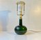 Vintage Tischlampe aus grünem Glas von Michael Bang für Holmegaard, 1970er 8