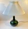 Vintage Green Glass Table Lamp by Michael Bang for Holmegaard, 1970s 3