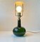 Vintage Green Glass Table Lamp by Michael Bang for Holmegaard, 1970s 5