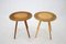 Tables d'Appoint en Bois par Uluv, République Tchèque, 1970s, Set de 2 2