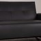 Black Leather 2-Seat Couch by Rolf Benz, 1950s, Image 3