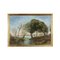 Lake Landscape, Oil on Canvas, Framed, Image 1