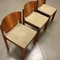Chairs Plywood and Fabric by Vico Magistretti for Cassina, Italy, 1960s, Set of 5 6