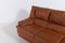 Cognacfarbenes Vintage 3-Sitzer Ledersofa, Italien 15