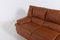 Vintage Cognac Leather 3-Seat Sofa, Italy 15