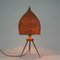 Mid-Century Austrian Rattan, Teak & Brass Table Lamp by J.T Kalmar, 1950s 6