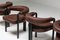Esszimmerstühle aus braunem & schwarzem Leder & Stahlrohr von Nienkamper von De Sede 3