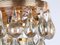 Small German Murano Glass Flush Mount Chandelier from Palwa, 1960 4