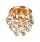 Small German Murano Glass Flush Mount Chandelier from Palwa, 1960 2