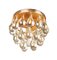 Small German Murano Glass Flush Mount Chandelier from Palwa, 1960, Image 2