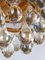 Small German Murano Glass Flush Mount Chandelier from Palwa, 1960, Image 6