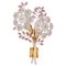 Wall Sconce with Crystal Flowers 1