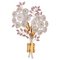 Wall Sconce with Crystal Flowers, Image 1