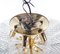 Large Italian Murano Palmette Glass & Brass Flush Mount from Barovier, 1960 13