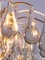 German Murano Glass Tear Drop & Gilt-Brass Chandelier from Palwa, 1960, Image 9