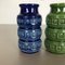 Multi-Color Pottery Fat Lava Vases by Scheurich, Germany, 1970s, Set of 3 4