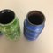 Multi-Color Pottery Fat Lava Vases by Scheurich, Germany, 1970s, Set of 3 10