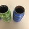 Multi-Color Pottery Fat Lava Vases by Scheurich, Germany, 1970s, Set of 3, Image 10