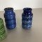 Multi-Color Pottery Fat Lava Vases by Scheurich, Germany, 1970s, Set of 3 15