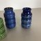 Multi-Color Pottery Fat Lava Vases by Scheurich, Germany, 1970s, Set of 3, Image 15