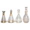 Glass Liquor Carafes, Set of 4, Image 1