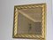 Vintage Baroque Square Mirror in Gold Gilt Wooden Frame, Image 6