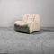 Vintage Sessel aus beiger Baumwolle, 1970er, 5er Set 1