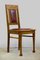 Art Nouveau Oak and Leather Dining Chairs, Set of 6 1