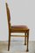 Art Nouveau Oak and Leather Dining Chairs, Set of 6, Image 14