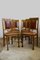 Art Nouveau Oak and Leather Dining Chairs, Set of 6 10