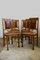 Art Nouveau Oak and Leather Dining Chairs, Set of 6, Image 10