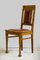 Art Nouveau Oak and Leather Dining Chairs, Set of 6, Image 17