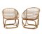 Mid Century Rattan Lounge Chairs, 1960s, Set of 2 1