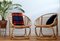 Mid Century Rattan Lounge Chairs, 1960s, Set of 2, Image 3