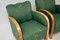 Swedish Art Deco Satin Birch Armchairs, Set of 2 6