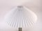 Scandinavian Glass Table Lamp with Pleated Shade, Image 10