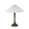 Scandinavian Glass Table Lamp with Pleated Shade, Image 1