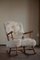 Danish Rocking Chair in Beech Reupholstered in Lambswool, 1940s, Image 6