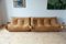 Camel Brown Leather Togo 2- and 3-Seat Sofa by Michel Ducaroy for Ligne Roset, Set of 2 2