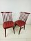 Vintage Bordeaux Red Wooden Dining Chairs by Ilmari Tapiovaara, 1960s, Set of 2 5