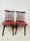 Vintage Bordeaux Red Wooden Dining Chairs by Ilmari Tapiovaara, 1960s, Set of 2 10