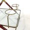 Mid-Century Italian Bar Cart from Cesare Lacca, 1950s, Image 9