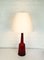 Dänische moderne Tischlampe aus rotem Glas von Bent Nordsted für Kastrup Holmegaard, Denmark, 1960er 5