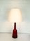 Danish Modern Table Lamp in Red Glass by Bent Nordsted for Kastrup Holmegaard, Denmark, 1960s 5