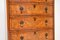 Antique Burr Walnut Bow Front Chest of Drawers 5